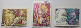 СРСР - СССР - ^/--/^ СССР 1969 День космонавтики, гашеные (II) ^_^^^ СРСР 1969 День космонавтики, гашені (II) - фото фото фото