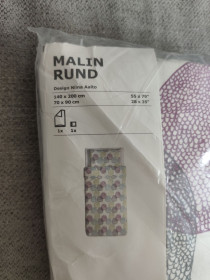 Комплекти Комплекты ^/--/^ Новий комплект постільної білизни IKEA MALIN RUND 140 /--/ х /--/ 200 см    (100% бавовна) ^_^^^ Новый комплект постельного белья IKEA MALIN RUND 140 /--/ х /--/ 200 см (100% хлопка) - фото фото фото