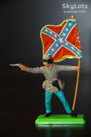 Фігурки, солдатики Фигурки, солдатики ^/--/^ пехотинец знаменосец BRITAINS 54 /--/ мм ^_^^^ Піхотинець знаменосець BRITAINS 54 мм - фото фото фото