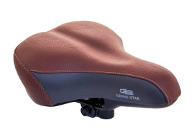 Сідла Седла ^/--/^ Сідло Grand Star GS-809 коричневий з сірим (41259) ^_^^^ Седло Grand Star GS-809 коричневый с серым (41259) - фото фото фото