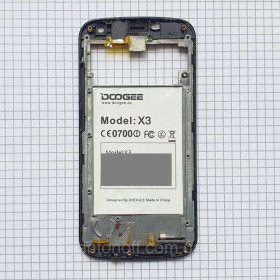 Інше  (Корпуса) Другое (Корпуса) ^/--/^ Рамка дисплея Doogee X /--/ 3 для телефона оригінал з розборки ^_^^^ Рамка дисплея Doogee X /--/ 3 для телефона оригинал из разборки - фото фото фото