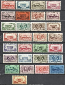 Острівні держави Островные государства ^/--/^ Мартиника франц. 1933 виды флора пальмы нац. костюмы стандарт 29 /--/ м. ^_^^^ Мартініка франц. 1933 - флора пальми національних костюмів стандарт 29 /--/ м. - фото фото фото