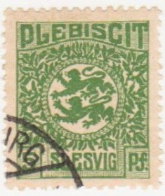 Веймарська республіка Веймарская республика ^/--/^ Германия    ( Шлезвиг )   1920  г. № 2  гашеная ^_^^^ Німеччина (Шлезвіг) 1920 р. No 2 гашена - фото фото фото