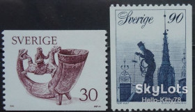 Скандинавія Скандинавия ^/--/^ Швеция 1976 стандарт Mi 956 /--/ х-957 /--/ х MNH ^_^^^ Швеція 1976 стандарт Mi 956 /--/ х-957 /--/ х MNH - фото фото фото