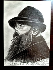 Картини, Гравюри, Живопис та Графіка Картины, Гравюры, Живопись и Графика ^/--/^ Клод Моне Французский живописец. Портрет. ^_^^^ Клод Моне Французький живописець. Портрет. - фото фото фото