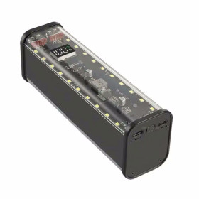 Зовнішні акумулятори (Power Bank) Внешние аккумуляторы (Power Bank) ^/--/^ Корпус PD /--/ 22.5 /--/ W Повербанк Павербанк PowerBank 8 x 18650 USB Type-C  Micro USB быстрая зарядка черный ^_^^^ PD /--/ 22.5 /--/ W Повербанк Павербанк PowerBank 8 x 18650 USB Type-C Micro USB швидка зарядка чорний - фото фото фото