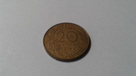 Інше Другое ^/--/^ Франция. 20 сантимов. 1974. ^_^^^ Франція. 20 сантимів. 1974. - фото фото фото