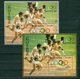 Спорт Спорт ^/--/^ Гайана Гвиана Guyana 1987  ОИ Сеул  MNH  MNH ^_^^^ Гайана Гвіана Guyana 1987 ОІ Сеул MNH MNH - фото фото фото