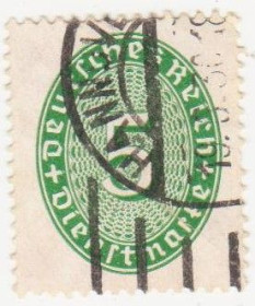 Веймарська республіка Веймарская республика ^/--/^ Германия   ( Рейх) 1927 г. №  115 гашеная ^_^^^ Німеччина (Рейх) 1927 р. No 115 гашена - фото фото фото