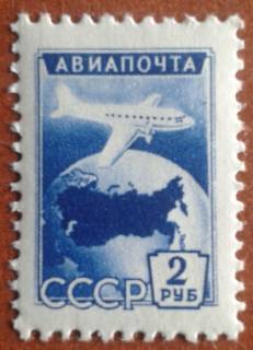 СРСР - СССР - ^/--/^ СССР 1955 стандарт авиация самолет транспорт СК 1727 /--/ А MNH ^_^^^ СРСР 1955 стандарт авіація літак транспорт СК 1727 /--/ А MNH - фото фото фото