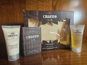 Вінтажна косметика і парфюмерия Винтажная косметика и парфюмерия ^/--/^ El Charro for Man El Charro 1,5 /--/ ml Eau de Parfum + 30 /--/ ml Body Lotion + 30 /--/ ml Shower Gel - фото фото фото