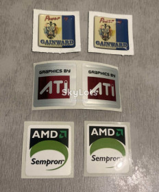 Етикетки Этикетки ^/--/^ Колекційні наліпки ATI AMD Sempron Gainward для компьютера / Наклейка для ПК ^_^^^ Коллекционные наклейки ATI AMD Sempron Gainward для компьютера / Наклейка для ПК - фото фото фото