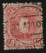 Іспанія Испания ^/--/^ Испания 1902 г. № 217 гашеная ^_^^^ Іспанія 1902 р. No 217 гашена - фото фото фото