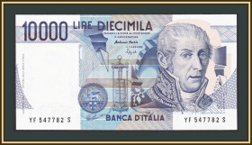 Італія, Ватикан Италия, Ватикан ^/--/^ Италия 10000 лир 1984 P-112  (112 /--/ c.1) UNC ^_^^^ Італія 10000 лір 1984 P-112 (112 /--/ c.1) UNC - фото фото фото
