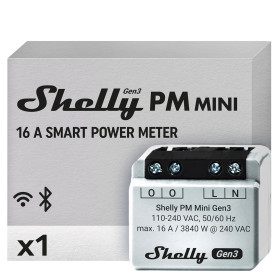 Розетки, вимикачі Розетки, выключатели ^/--/^ Лот № 15471 Shelly PM Mini Gen /--/ 3 - Розумний Wi-Fi лічильник електроенергії, 1 канал, 16 А, без релейного перемикача, домашня автоматизація, моніторинг електроенергії в режимі реального часу, Alexa та Google Home ^_^^^ Лот No 15471 Shelly PM Mini Gen /--/ 3 - Умный Wi-Fi счетчик электроэнергии, 1 канал, 16 А, без релейного переключателя, домашняя автоматизация, мониторинг электроэнергии в режиме реального времени, Alexa и Google Home - фото фото фото