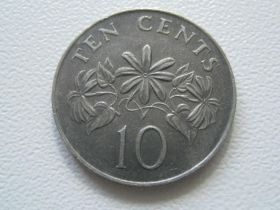 Сінгапур Сингапур ^/--/^ Сингапур 10 центов 1986 года 30155 ^_^^^ Сінгапур 10 центів 1986 року 30155 - фото фото фото
