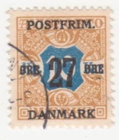 Скандинавія Скандинавия ^/--/^ Дания 1918 г..№ 99 гашеная ^_^^^ Данія 1918 р. No 99 гашена - фото фото фото