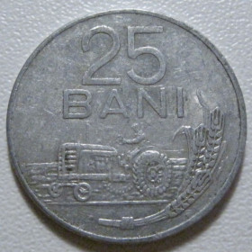 Румунія Румыния ^/--/^ Румунія 25 бані 1982 року #39954 ^_^^^ Румыния 25 купола 1982 года #39954 - фото фото фото