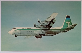 Іноземні Иностранные ^/--/^ Открытка Самолет Transamerica Airlines Lockheed Hercules L-100-30 ^_^^^ Літак Transamerica Airlines Lockheed Hercules L-100-30 - фото фото фото