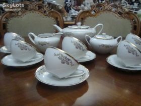 Кухонне начиння, посуд, столове срібло Кухонная утварь, посуда, столовое серебро ^/--/^ Красивый Чайный СЕРВИЗ Фарфор Чехословакия №533 ^_^^^ Красивий Чайний СЕРВІЗ Фарфор Чехословаччина No /--/ 533 - фото фото фото