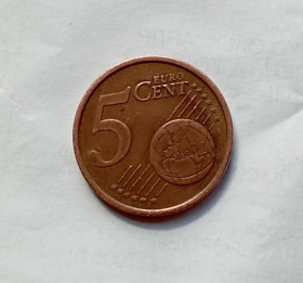 Італія і Ватикан Италия и Ватикан ^/--/^ Италия  5 евроцентов  2002 г. ^_^^^ Італія 5 євроцентів 2002 р. - фото фото фото