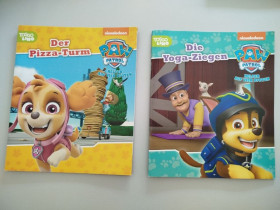 Книги з мультфільмів Книги по мультфильмам ^/--/^ Щенячий Патруль 2 дитячі книжечки німецькою мовою Der Pizza-Turm + Die Yoga-Ziegen ^_^^^ Детские книги на немецком языке Der Pizza-Turm + Die Yoga-Ziegen - фото фото фото