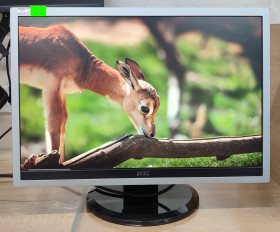 AOC AOC ^/--/^ Монітор  AOC 2219 /--/ P /--/ 2 / 22&amp;quot;      (1680 /--/ x /--/ 1050) TN / VGA, DVI / Вбудовані колонки 2 /--/ x 1 /--/ W / VESA 100 /--/ x /--/ 100 - б/у - фото фото фото