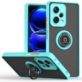 Чохли, бампера Чехлы, бампера ^/--/^ Чохол Fiji Colorframe для Xiaomi Redmi Note 12 5 /--/ G Global матовий бампер з кільцем підставкою Turquoi ^_^^^ Чехол Fiji Colorframe для Xiaomi Redmi Note 12 5 /--/ G Global матовый бампер с кольцом подставкой Turquoi - фото фото фото