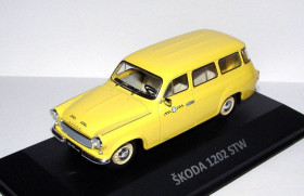 : Закордонні : Зарубежные ^/--/^ 1963 Skoda 1202 STW   (Type 981) Taxi   (Kaleidoskop Slavnych Vozu Skoda #8 DeAgostini) м-б 1:43 ^_^^^ 1963 Skoda 1202 STW (Type 981) Taxi (Kaleidoskop Slavnych Vozu Skoda #8 DeAgostini) м-б 1:43 - фото фото фото