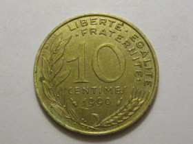 Франція Франция ^/--/^ Франция 10 сантимов 1990 года 3 /--/ П /--/ 1003 ^_^^^ Франція 10 сантимів 1990 року 3 /--/ П /--/ 1003 - фото фото фото