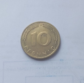 НДР, ФРН ГДР, ФРГ ^/--/^ ФРГ   10 пфеннигов   1993 г. А ^_^^^ ФРН 10 пфенігів 1993 А - фото фото фото
