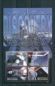 Освоєння космосу Освоение космоса ^/--/^ Микронезия Micronesia Space  2006 Mi 1727-1732 /--/ Bl 164 MNH ^_^^^ Мікронезія Micronesia Space 2006 Mi 1727-1732 /--/ Bl 164 MNH - фото фото фото