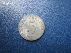 Інше Другое ^/--/^ Монета 5 пфенігів Німеччина 1917 нотгельд Оффенбах-ам-Майн цинк ^_^^^ Монета 5 пфеннигов Германия 1917 нотгельд Оффенбах-ам-Майн цинк - фото фото фото