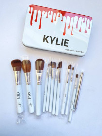 Інше Другое ^/--/^ Пензлик для макіяжу Косметичний пензлик KYLIE Make-up білий 12 шт. ^_^^^ Пензлики для макияжа Косметические кисти KYLIE Make-up белые 12 /--/ шт - фото фото фото