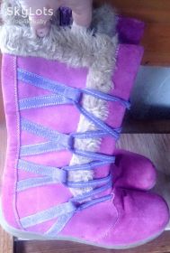 Чоботи Сапоги ^/--/^ Рожеві чоботи замша р /--/ 38 hush puppies збоку замок ^_^^^ Розовые сапоги замша р /--/ 38 hush puppies сбоку замок - фото фото фото