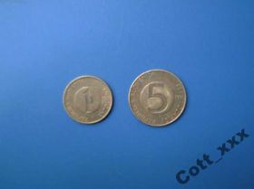 Словенія Словения ^/--/^ Словения - 1 + 5 толар 1995 года . ^_^^^ Словенія - 1 + 5 толар 1995 року. - фото фото фото