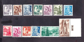 НДР, ФРН ГДР, ФРГ ^/--/^ Германия 1947 г  - NG / БК - негашеная - Баден / Baden ^_^^^ Німеччина 1947 р. - NG / БК - негашена - фото фото фото