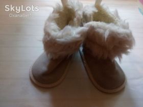 Пінетки Пинетки ^/--/^ Пинетки теплые меховые M&amp;S  6-12 мес 11 см ^_^^^ Пінетки теплі хутряні M&amp;S 6-12 міс 11 см - фото фото фото