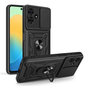 Чохли, бампера Чехлы, бампера ^/--/^ Чохол Fiji Camera Defence для Infinix Smart 10 (X /--/ 6725) бампер із захистом камери та підставкою Black ^_^^^ Чехол Fiji Camera Defence для Infinix Smart 10 (X /--/ 6725) бампер с защитой камеры и подставкой Black - фото фото фото