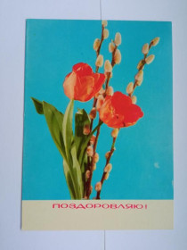 СРСР СССР ^/--/^ Открытка СССР 1971 г. ПОЗДОРОВЛЯЮ ! Худ. КРОПИВНИЦЬКИЙ, &amp;quot;МИСТЕЦТВО&amp;quot; Киев, чистая ^_^^^ Листівка СРСР 1971 Поздоровляю! Худ. Кропивницький, &amp;quot; МИСТЕЦТВО &amp;quot; Київ, чиста - фото фото фото