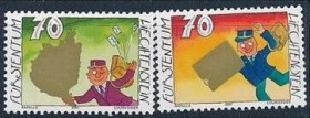 Інше Другое ^/--/^ Лихтенштейн Почта Почтальон 2001 ^_^^^ Ліхтенштейн Пошта Пошта 2001 - фото фото фото