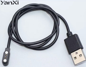 Зарядні пристрої Зарядные устройства ^/--/^ Зарядный кабель-адаптер USB YanXi 2-контактный для смарт часов ^_^^^ Зарядний кабель-адаптер USB YanXi 2-контактний для смарт годин - фото фото фото