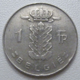 Бельгія Бельгия ^/--/^ Бельгія 1 франк 1975 року Belgie 42657 ^_^^^ Бельгия 1 франк 1975 года Belgie 42657 - фото фото фото