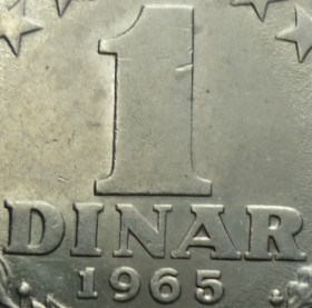 Югославія Югославия ^/--/^ Югославия 1 динар 1965 состояние дло/ю /--/ 0,2 ^_^^^ Югославія 1 динар 1965 - фото фото фото