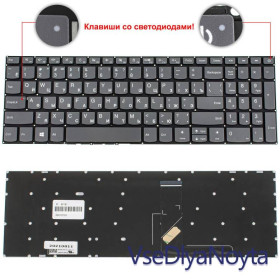 Клавіатури Клавиатуры ^/--/^ Клавиатура для ноутбука LENOVO (IdeaPad: 320-15 series) rus, onyx black, без фрейма, с диодом на кно ^_^^^ Клавіатура для ноутбука LENOVO (IdeaPad: 320-15 series) rus, onyx black, без фрейму, з діодом на кно - фото фото фото