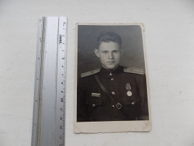 Листи, фото Письма, фото ^/--/^ Фотография военный младший лейтенант артиллерист 1947 год ^_^^^ Фотографія військовий молодший лейтенант артилерист 1947 - фото фото фото