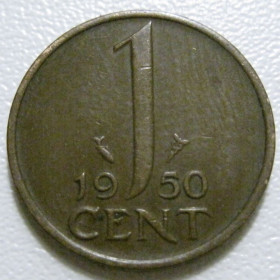 Нідерланди Нидерланды ^/--/^ Нідерланди 1 цент 1950 року 41100 ^_^^^ Нидерланды 1 цент 1950 года 41100 - фото фото фото