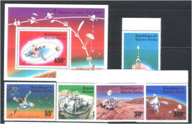 Освоєння космосу Освоение космоса ^/--/^ Космос . Верхняя Вольта / DHV   MNH - ^_^^^ Верхня Вольта / DHV MNH - фото фото фото