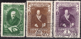 СРСР - СССР - ^/--/^ СССР. К 125-летию со дня рождения А.Н.Островского  (серия) 1948 г. ^_^^^ СРСР. До 125-річчя від дня народження О.М.Островського (серія) 1948 р. - фото фото фото