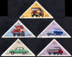 СРСР - СССР - ^/--/^ СРСР 1971 - Радянське автомобілебудування  (Г) повна серія ^_^^^ СССР 1971 — Советское автомобилестроение (Г) полная серия - фото фото фото